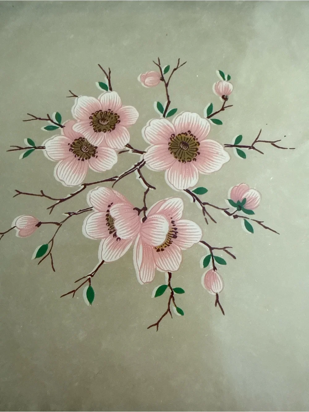 Vintage Italian Trinket Box Hand Painted Floral Vanity Box Cottagecore Romantic